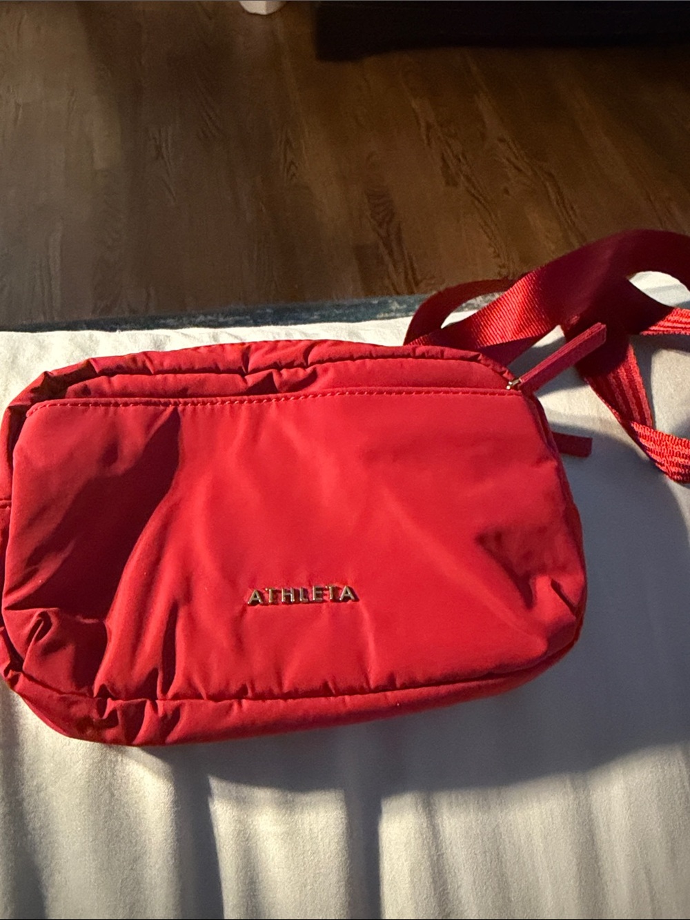 Athleta Red Crossbody Belt Bag